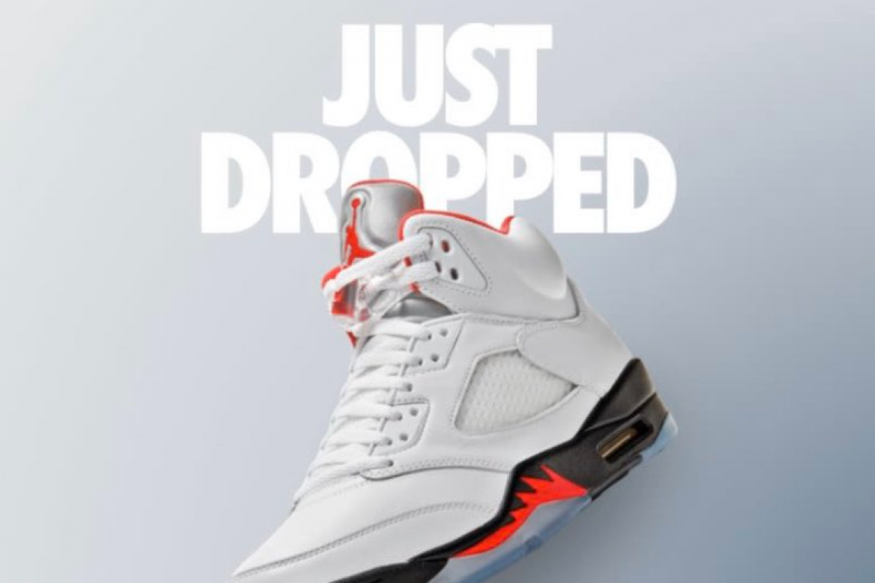 jordan 5 fire red sold out