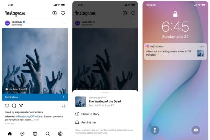 Instragram Introduces Reminder & Search Results Ads