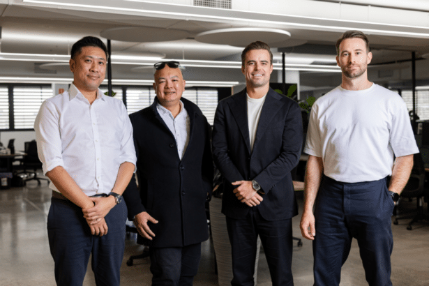 CASPR founders,_L-R: Wilson Poon Villar, David Blake, Micola, Simon Train.
