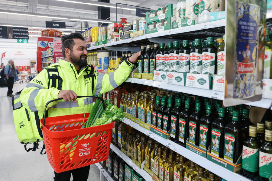 Coles & Uber Eats Deliver Australia’s Largest On-Demand Grocery Range