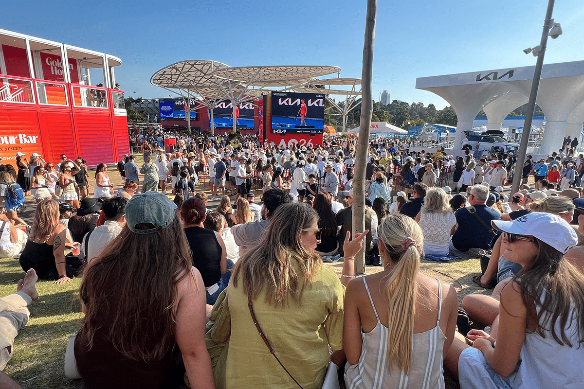 PHOTOS: Australian Open Activations & Vibe From The Ground