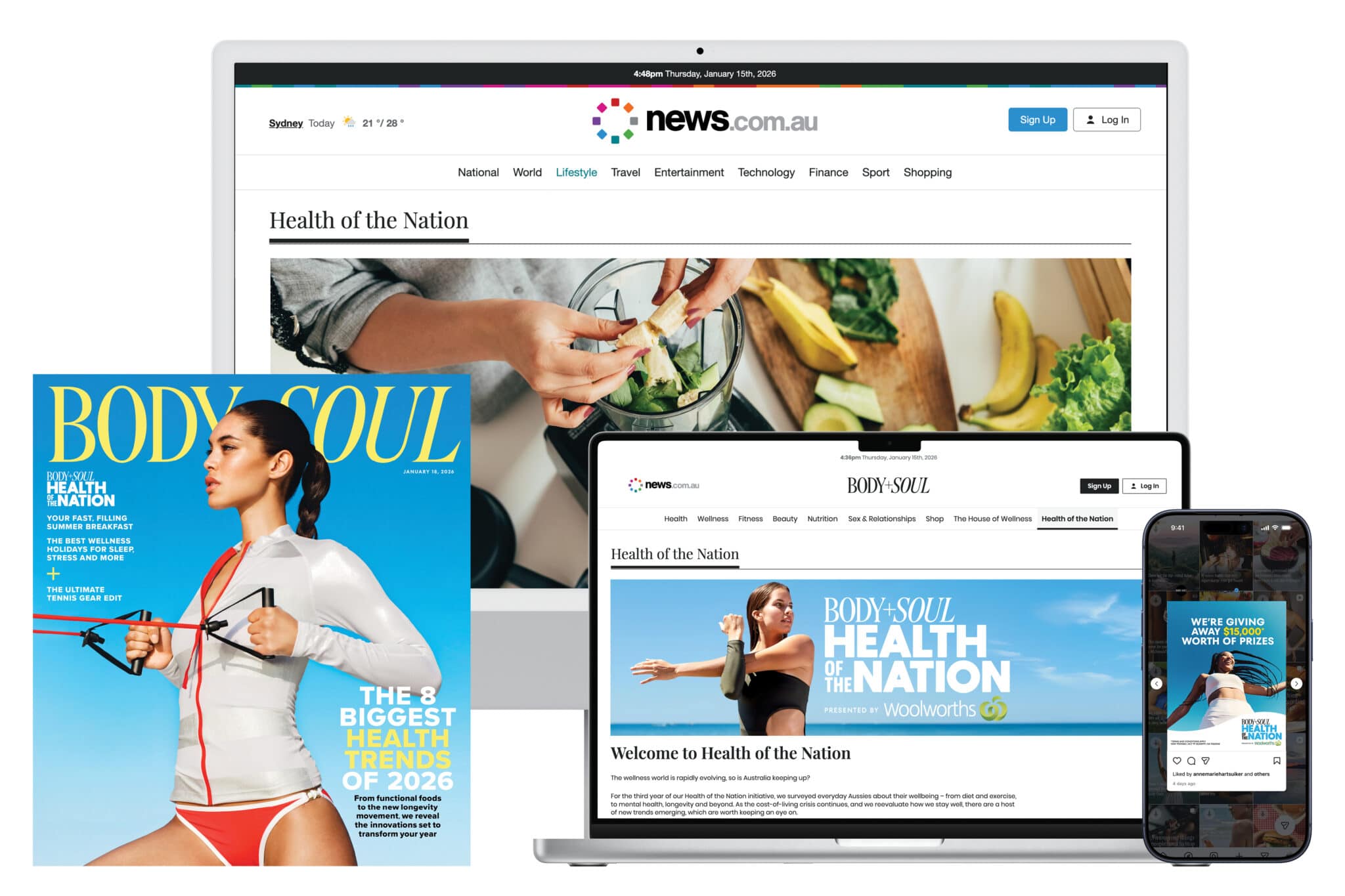 News Australia Inspires Aussies To Sustain Healthy Habits With Woolworths & Anytime Fitness